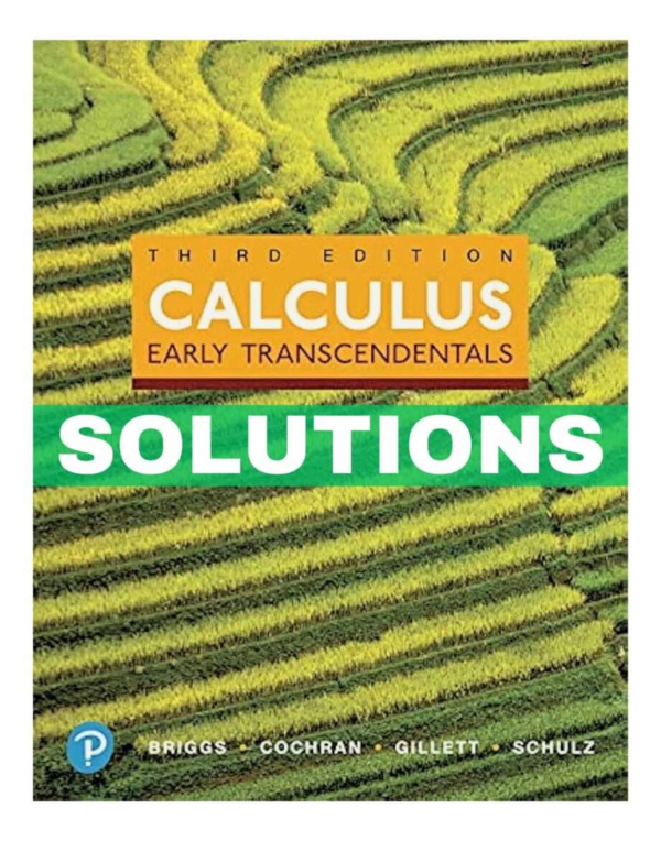 Solutions Manual Calculus Early Transcendentals 3rd Edition