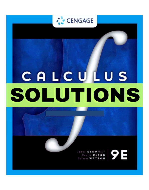 Solutions Manual For Calculus Early Transcendentals 9th Edition