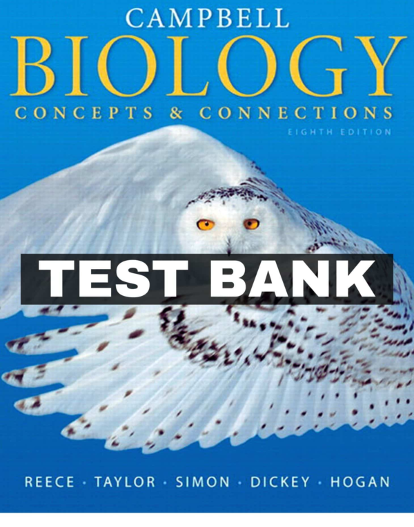 Campbell Biology Concepts And Connections 8th Edition Test Bank