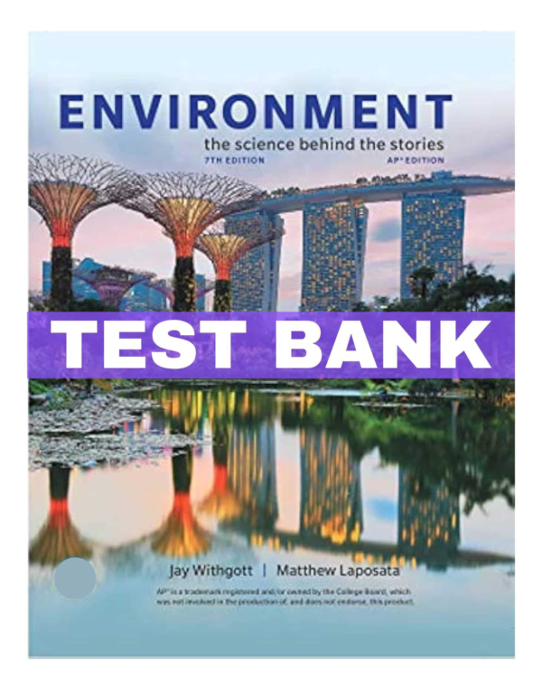Environment, The Science Behind The Stories, 7th Edition Test Bank